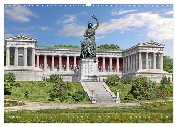 Produktbild: M&uuml;nchen zur Kaiserzeit in Farbe (Wandkalender 2026 DIN A2 quer), CALVENDO Monatskalender
