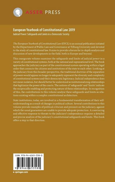 Produktbild: European Yearbook of Constitutional Law 2019