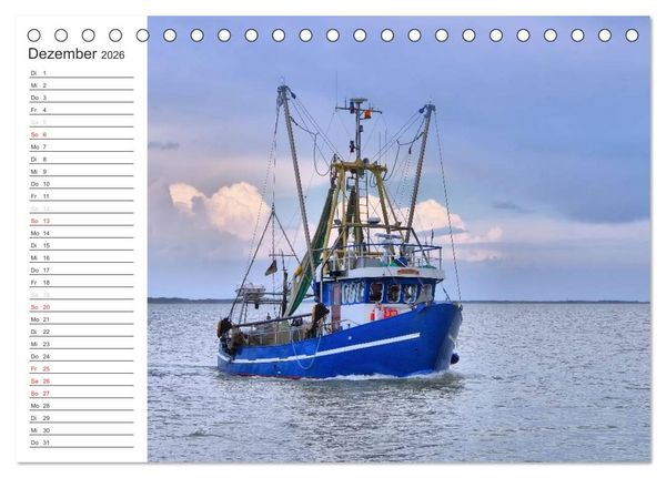 Produktbild: Ostfriesland - zwischen Watt und Moor (Tischkalender 2026 DIN A5 quer), CALVENDO Monatskalender
