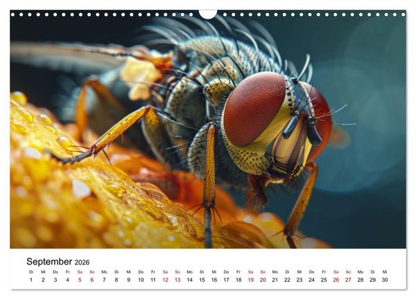 Produktbild: Insekten hautnah (Wandkalender 2026 DIN A3 quer), CALVENDO Monatskalender