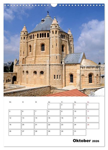 Produktbild: Israel - Der Monatsplaner 2026 (Wandkalender 2026 DIN A3 hoch), CALVENDO Monatskalender