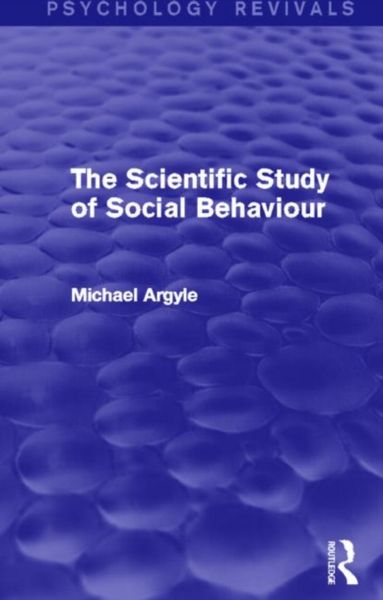 Produktbild: Argyle, M: The Scientific Study of Social Behaviour (Psychol