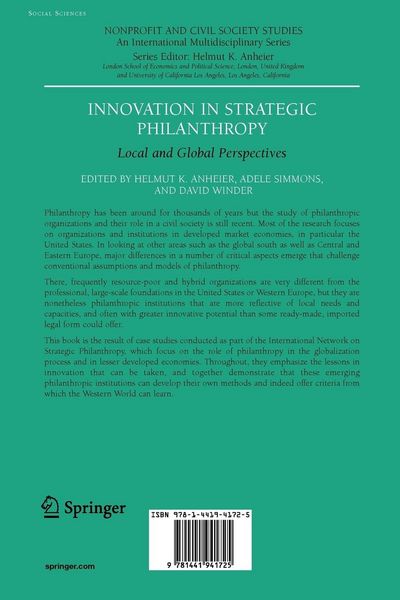 Produktbild: Innovation in Strategic Philanthropy