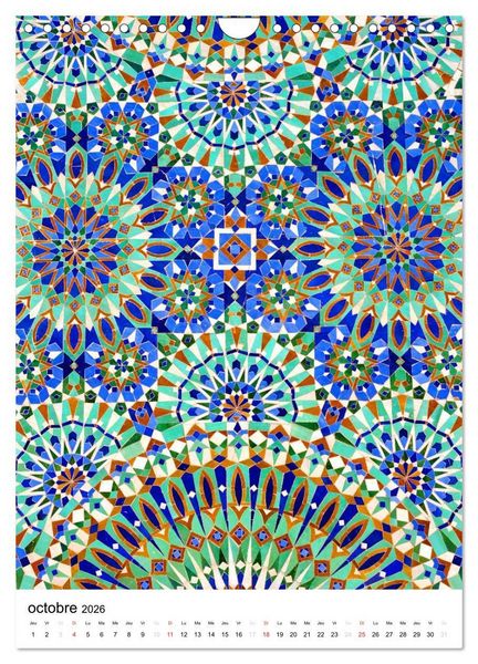 Produktbild: Couleurs MAROC (Calendrier mural 2026 DIN A4 horizontal), CALVENDO calendrier mensuel