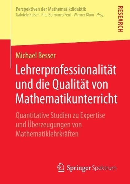 Produktbild: Lehrerprofessionalit&auml;t und die Qualit&auml;t von Mathematikunterricht