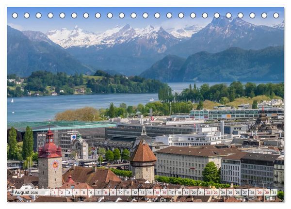 Produktbild: LUZERN Idyllische Impressionen (Tischkalender 2026 DIN A5 quer), CALVENDO Monatskalender