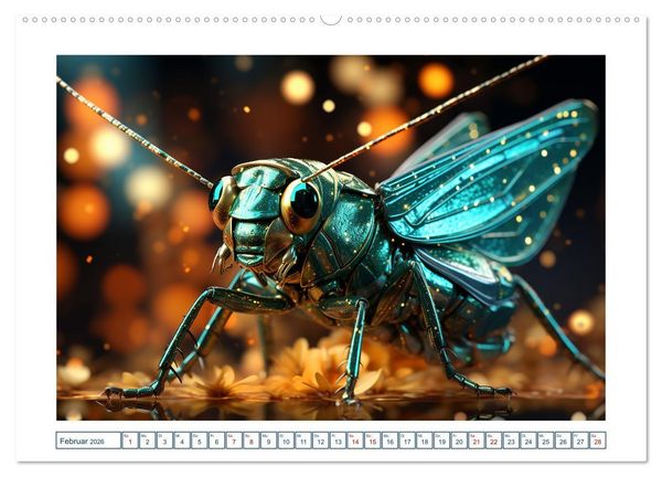 Produktbild: Magische Insekten (hochwertiger Premium Wandkalender 2026 DIN A2 quer), Kunstdruck in Hochglanz