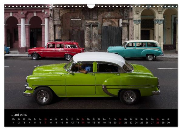 Produktbild: Cuba Cars (Wandkalender 2026 DIN A3 quer), CALVENDO Monatskalender