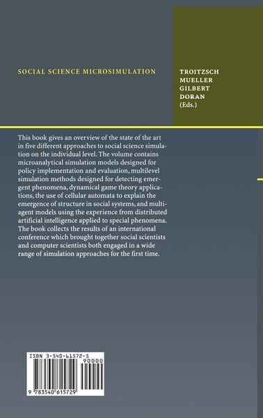 Produktbild: Social Science Microsimulation