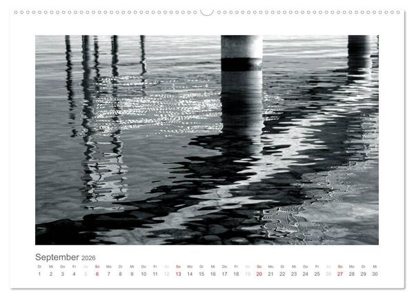 Produktbild: einfach schwarz-wei&szlig; (Wandkalender 2026 DIN A2 quer), CALVENDO Monatskalender
