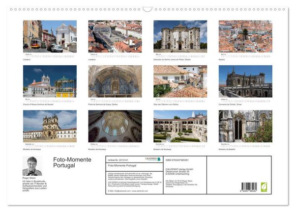 Produktbild: Foto-Momente Portugal (Wandkalender 2026 DIN A2 quer), CALVENDO Monatskalender