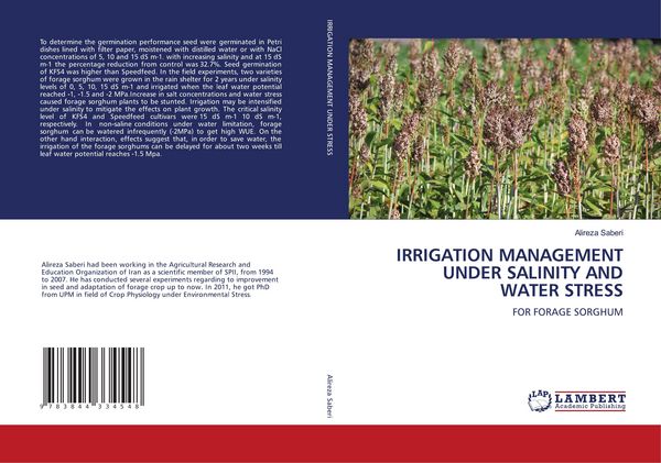 Produktbild: Irrigation Management Under Salinity and Water Stress