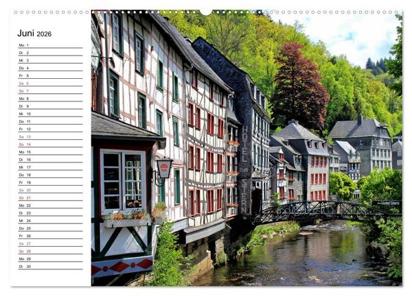 Produktbild: Die sch&ouml;nsten Orte der Eifel (Wandkalender 2026 DIN A2 quer), CALVENDO Monatskalender
