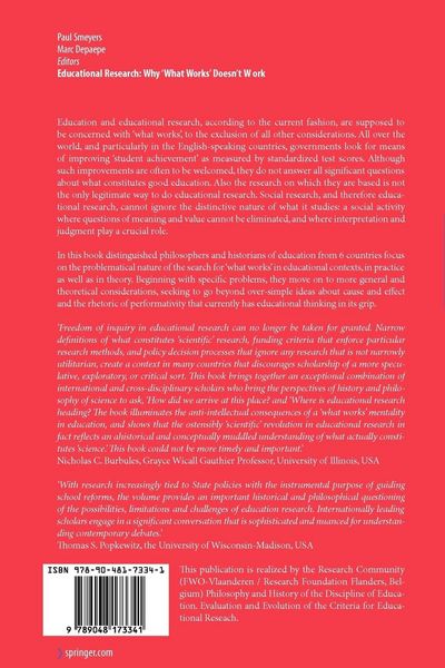 Produktbild: Educational Research: Why 'What Works' Doesn't Work