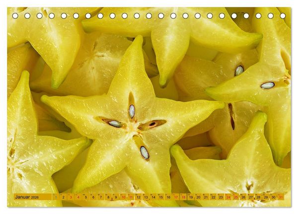 Produktbild: GELB - Gem&uuml;se und Obst - Sonnengereift (Tischkalender 2026 DIN A5 quer), CALVENDO Monatskalender