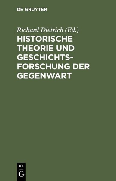 Produktbild: Historische Theorie und Geschichtsforschung der Gegenwart