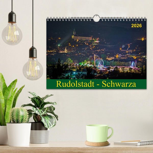 Produktbild: Rudolstadt - Schwarza (Wandkalender 2026 DIN A4 quer), CALVENDO Monatskalender