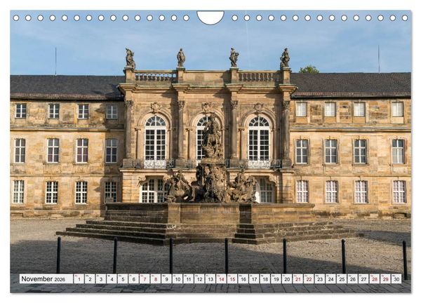 Produktbild: Franken - Bamberg, Bayreuth, Coburg, N&uuml;rnberg, Rothenburg, W&uuml;rzburg (Wandkalender 2026 DIN A4 quer), CALVENDO Monatskalender