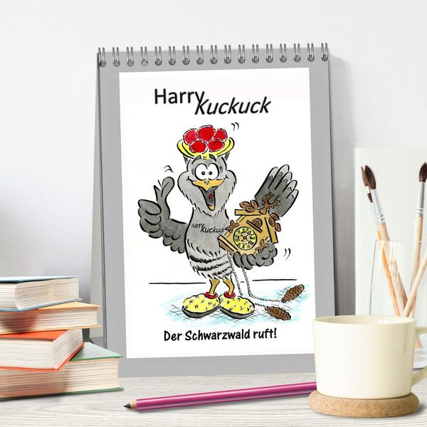Produktbild: HarryKuckuck - Der Schwarzwald ruft (Tischkalender 2026 DIN A5 hoch), CALVENDO Monatskalender