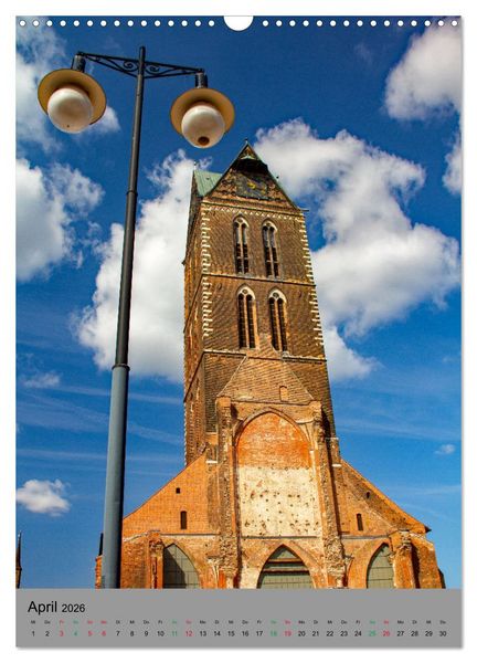 Produktbild: Wismar - Stadtspaziergang (Wandkalender 2026 DIN A3 hoch), CALVENDO Monatskalender