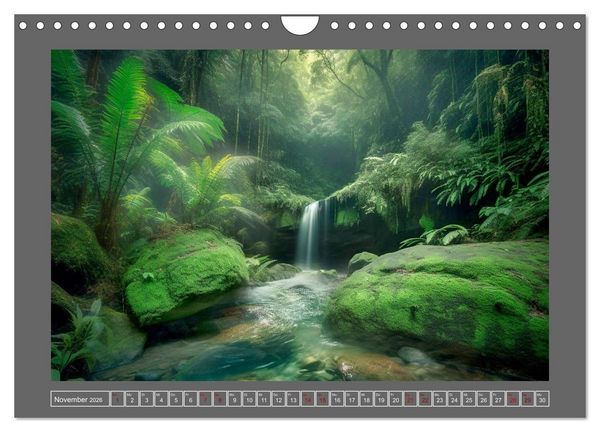 Produktbild: Tr&auml;umereien in Gr&uuml;n (Wandkalender 2026 DIN A4 quer), CALVENDO Monatskalender