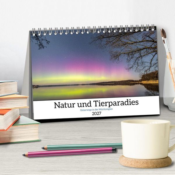 Produktbild: Natur und Tierparadies (Tischkalender 2027 DIN A5 quer), CALVENDO Monatskalender