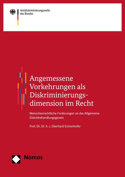 Produktbild: Angemessene Vorkehrungen als Diskriminierungsdimension im Recht