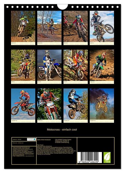 Produktbild: Motocross - einfach cool (Wandkalender 2026 DIN A4 hoch), CALVENDO Monatskalender