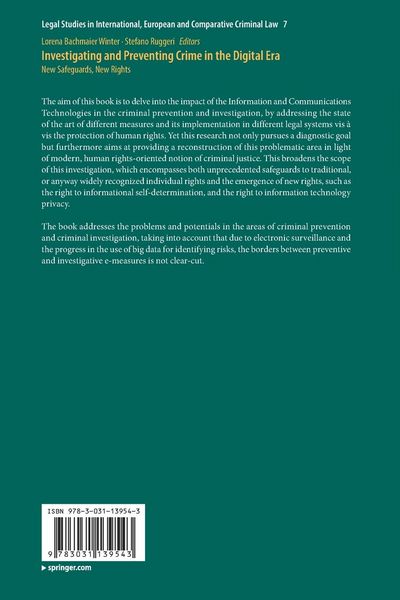 Produktbild: Investigating and Preventing Crime in the Digital Era