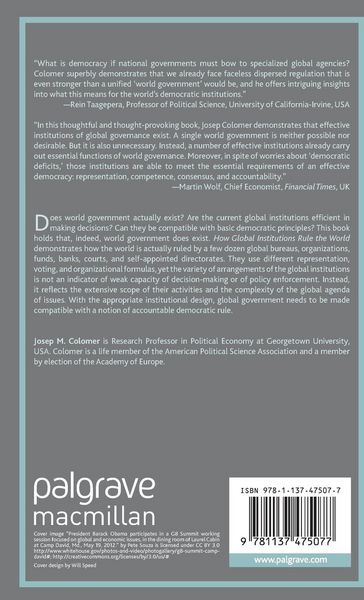Produktbild: How Global Institutions Rule the World