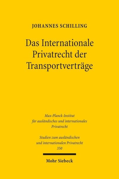 Produktbild: Das Internationale Privatrecht der Transportvertr&auml;ge