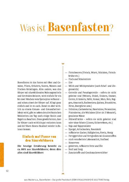Produktbild: Basenfasten - Das gro&szlig;e Praxisbuch