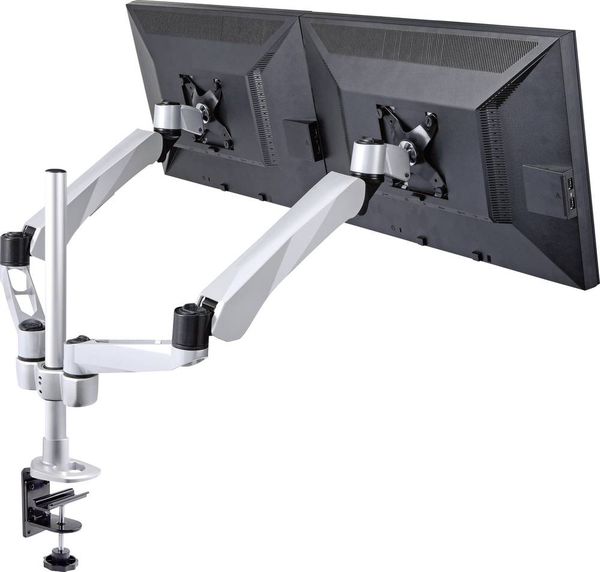 Produktbild: SpeaKa Professional Monitor-Tischhalterung SP-3947568 Flex 2 Display(s) 25,4cm (10\") - 68,6cm (27\") Schwarz, Silbe