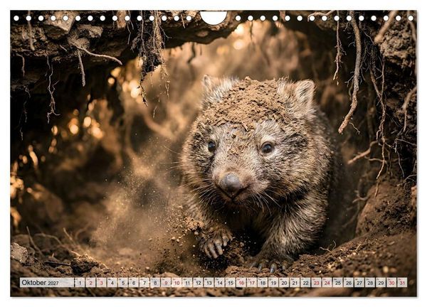 Produktbild: Niedliche Wombats - Australiens flauschige Beuteltiere zum Verlieben (Wandkalender 2027 DIN A4 quer), CALVENDO Monatskalender