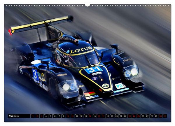 Produktbild: Racing - Vollgas kreativ (Wandkalender 2026 DIN A2 quer), CALVENDO Monatskalender