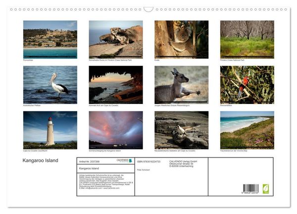 Produktbild: Kangaroo Island (Wandkalender 2026 DIN A2 quer), CALVENDO Monatskalender