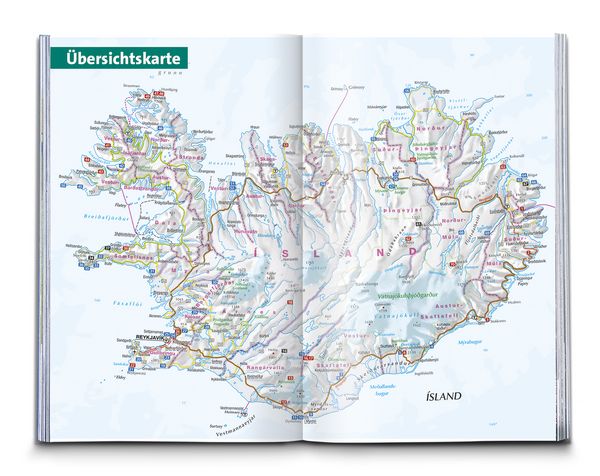 Produktbild: KOMPASS Wanderf&uuml;hrer Island, 70 Touren mit Extra-Tourenkarte