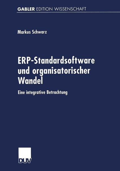 Produktbild: ERP-Standardsoftware und organisatorischer Wandel