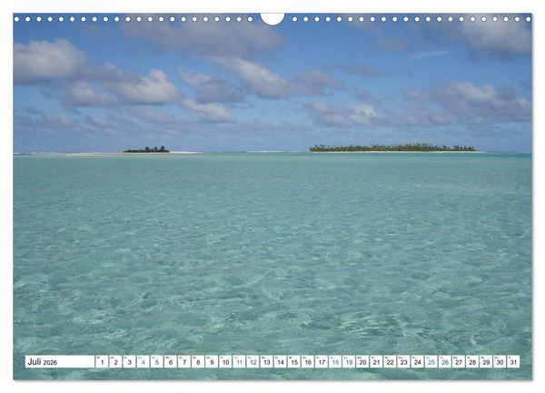 Produktbild: Cookinseln - Ein Traum aus Inseln und Lagunen in der S&uuml;dsee (Wandkalender 2026 DIN A3 quer), CALVENDO Monatskalender