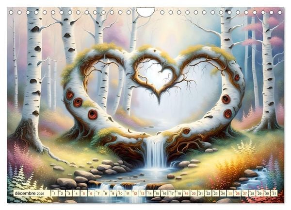 Produktbild: Bouleaux adorables (Calendrier mural 2026 DIN A4 vertical), CALVENDO calendrier mensuel