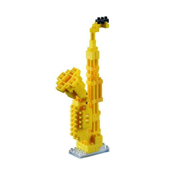 Produktbild: BRIXIES 200117 - Saxophon, 3D Konstruktionsbausatz aus Ministeinen, 174 Teile