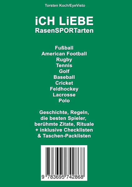 Produktbild: Ich liebe Rasensportarten
