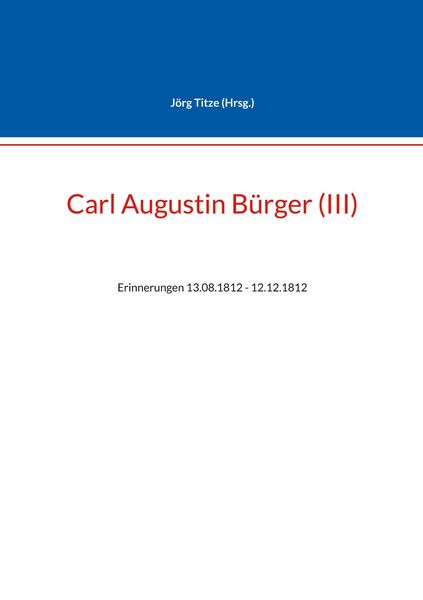 Produktbild: Carl Augustin B&uuml;rger (III)