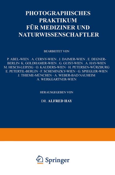 Produktbild: Photographisches Praktikum f&uuml;r Mediziner und Naturwissenschaftler