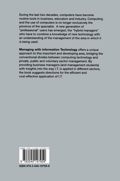 Produktbild: Managing with Information Technology