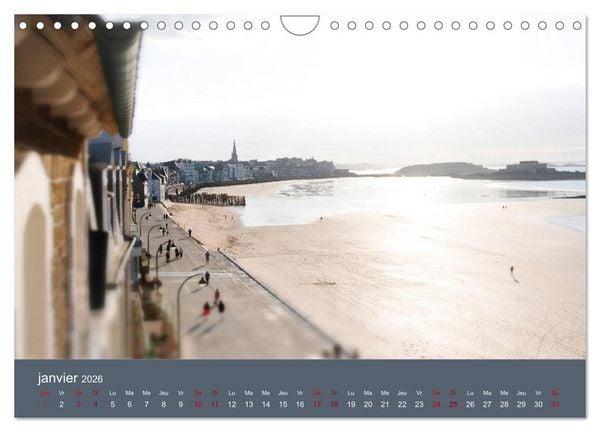 Produktbild: Sillonnez la plage (Calendrier mural 2026 DIN A4 vertical), CALVENDO calendrier mensuel