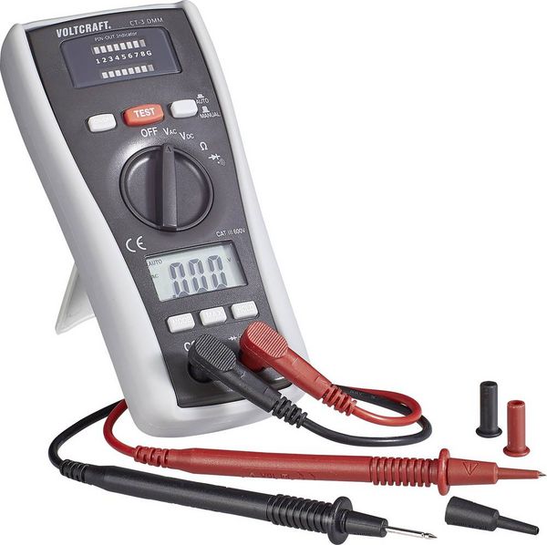 Produktbild: VOLTCRAFT Kabeltester CT-3 DMM Geeignet f&uuml;r BNC, RJ11 und RJ45