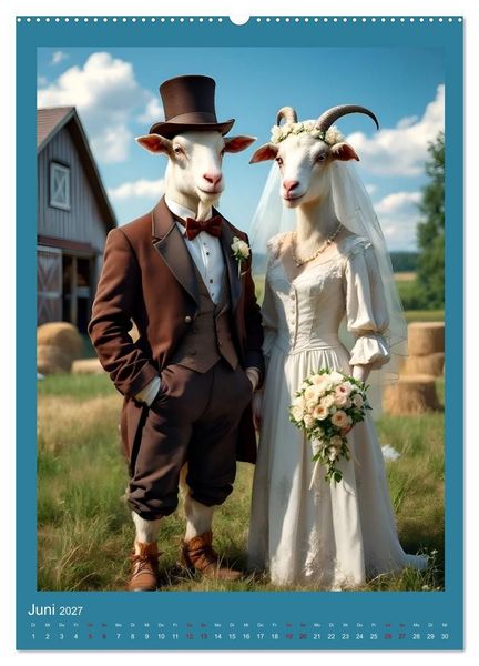 Produktbild: Nicht nur ein Vogel wollte Hochzeit halten (hochwertiger Premium Wandkalender 2027 DIN A2 hoch), Kunstdruck in Hochglanz