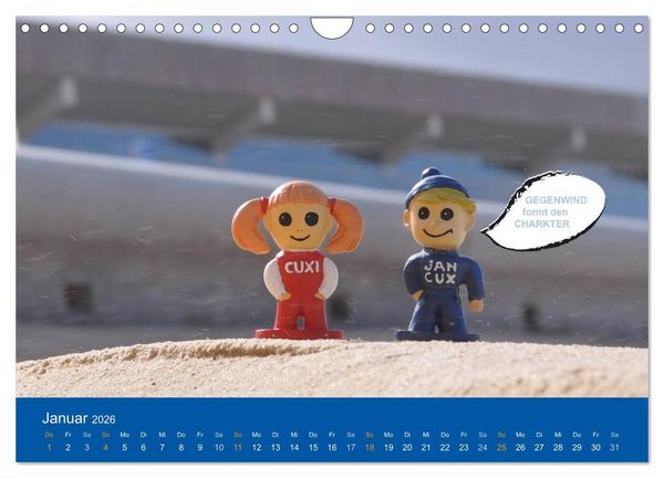 Produktbild: An der Waterkant mit Jan Cux und Cuxi (Wandkalender 2026 DIN A4 quer), CALVENDO Monatskalender