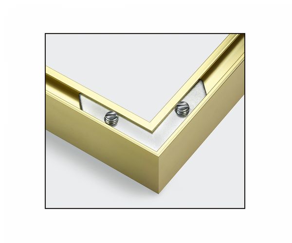 Produktbild: MNZ - 2 x Alurahmen Gold 24 x 30 cm